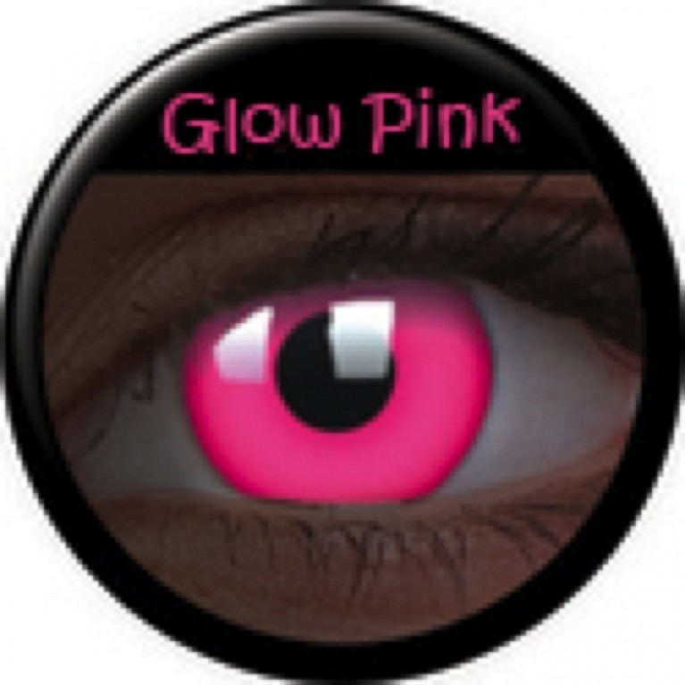 Glow Pink ohne Stärke, (2 Linsen), 0 dpt