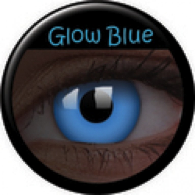 Glow Blue ohne Stärke, (2 Linsen), 0 dpt
