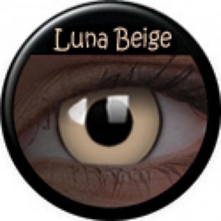 Glow Luna Beige ohne Stärke, (2 Linsen), 0 dpt