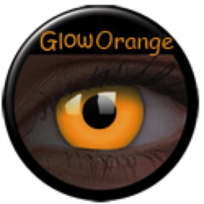 Glow Orange ohne Stärke, (2 Linsen), 0 dpt