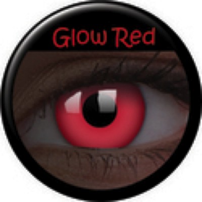 Glow Red ohne Stärke, (2 Linsen), 0 dpt